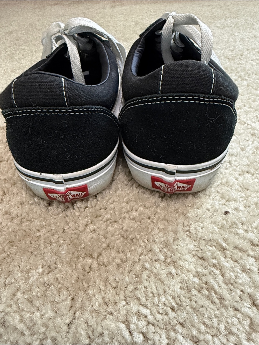 Women’s Vans Black and White Vans Sneakers - Size 10 - Picture 3 of 4